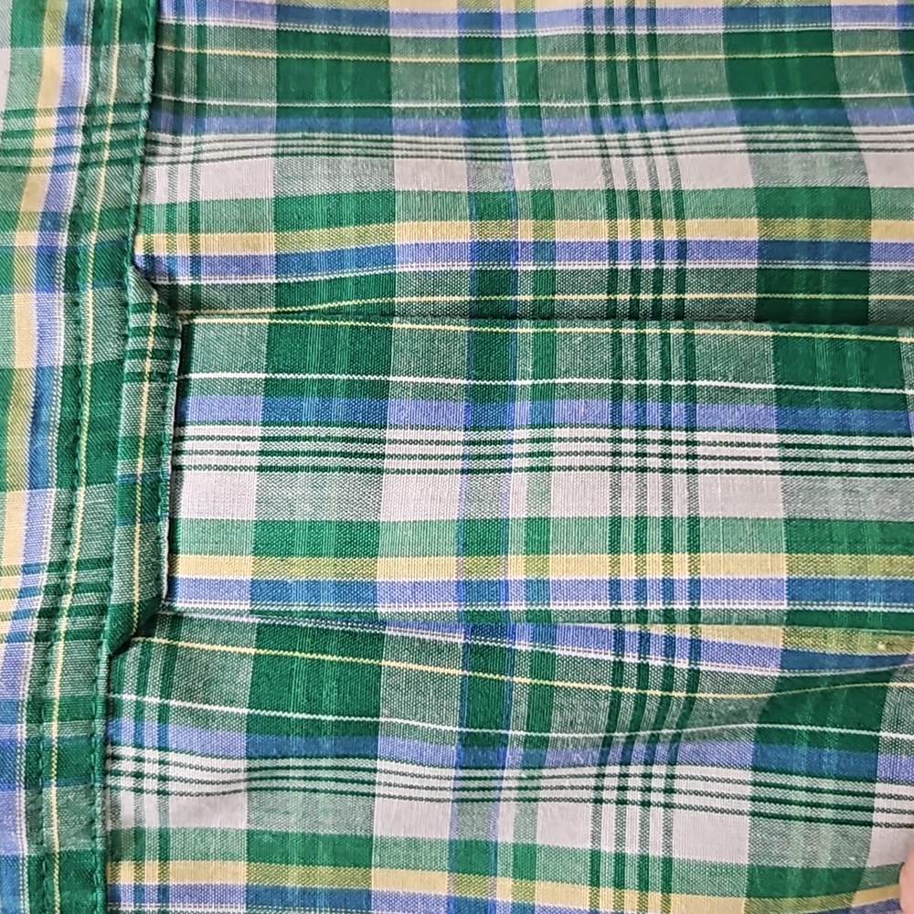 Chaps Men's Easy Care Button-Down Short Sleeve Plaid Shirt Size XXL - Picture 9 of 9